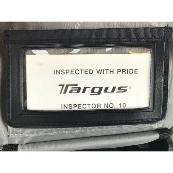 Targus Black Unisex Crossbody Adjustable Strap Inner‎ Pockets Laptop Bag Sz M - Picture 15 of 15